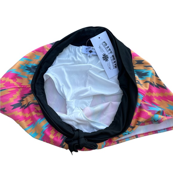 CRAZY TRAIN “Bold Board Shorts” Aztec print pink and gold Size Large NWT - Picture 4 of 7